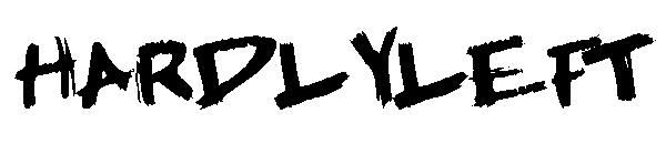 HARDLYLEFT字体