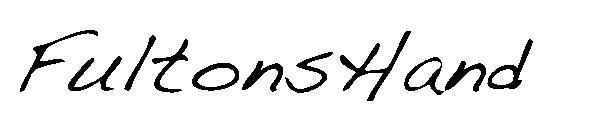 FultonsHand字体