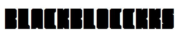 BlackBlocckks字体