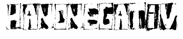 handnegativ字体