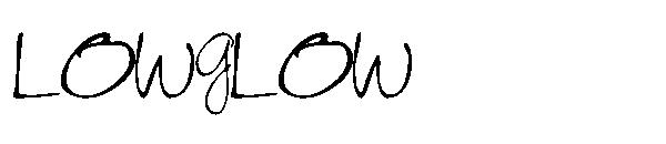 LOWGLOW字体
