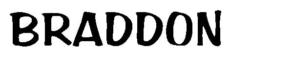 BRADDON字体