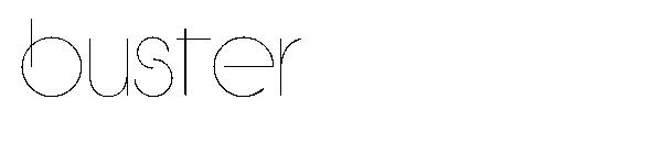 BUSTER字体