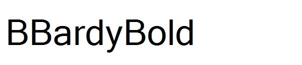 BBardyBold字体