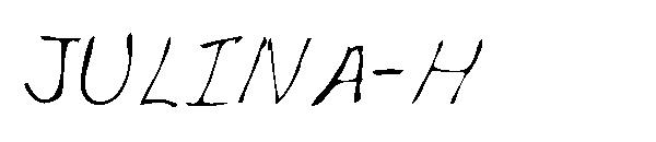 JULINA-H字体