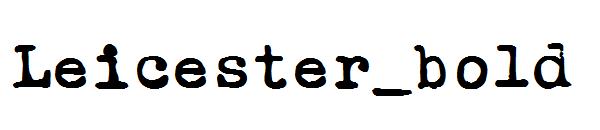 Leicester_bold字体