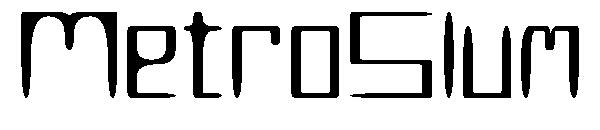 MetroSlum字体