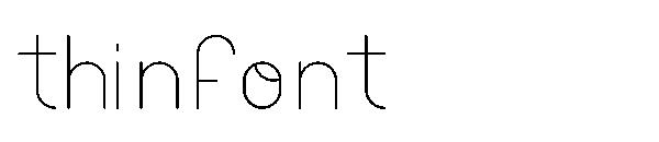 thinfont字体