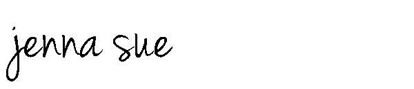 jenna sue字体