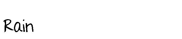 Rain字体