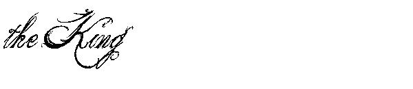 the King字体