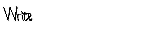 Write字体