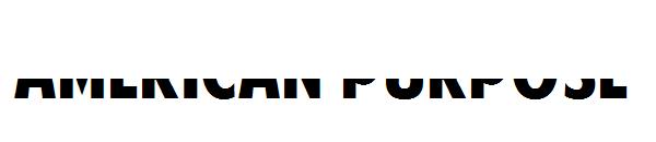 American Purpose字体下载