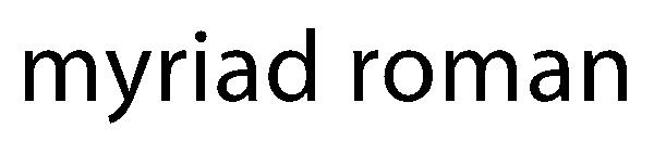 myriad roman字体下载