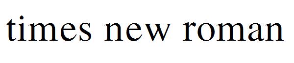 times new roman字体