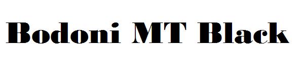 Bodoni MT Black字体