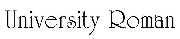 University Roman字体
