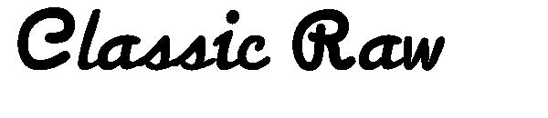 Classic Raw字体
