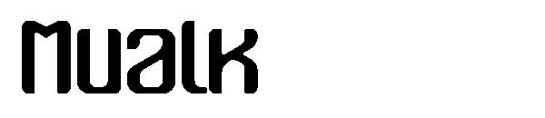 Mualk字体