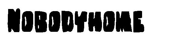Nobodyhome字体