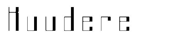 Kuudere字体