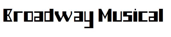 Broadway Musical字体