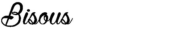 Bisous字体
