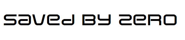 Saved By Zero字体