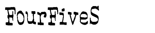 FourFiveS字体