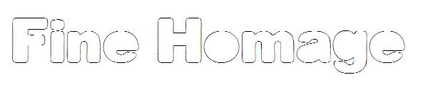 Fine Homage字体