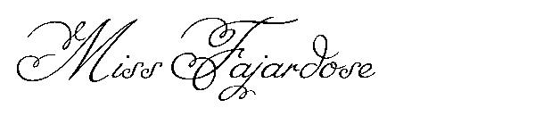 Miss Fajardose字体
