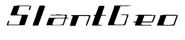 SlantGeo字体