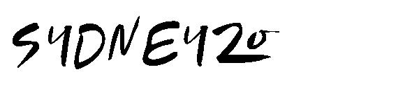 SYDNEY20字体