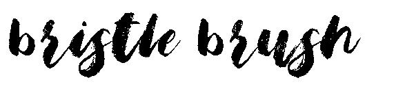 Bristle Brush字体