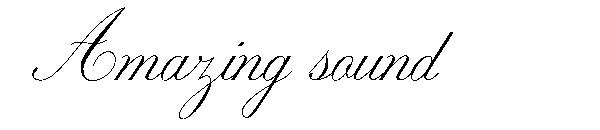 Amazing sound字体