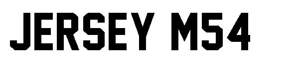Jersey M54字体