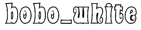bobo_white字体