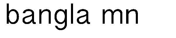 bangla mn字体