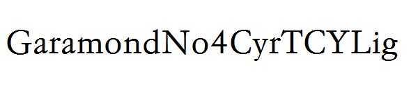 GaramondNo4CyrTCYLig字体