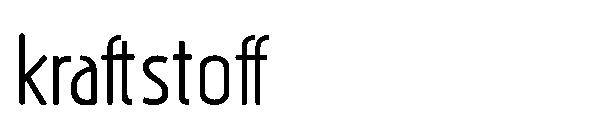 kraftstoff字体