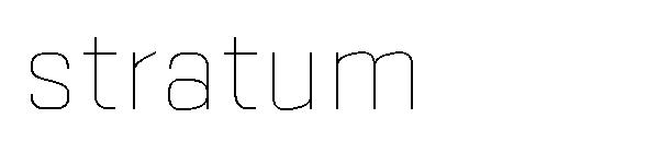 stratum字体