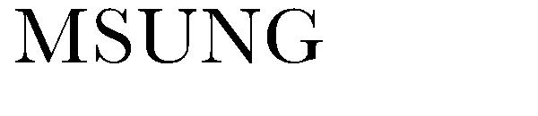 MSUNG字体