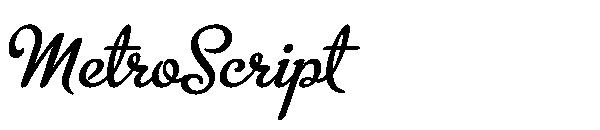 MetroScript字体