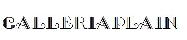 GalleriaPlain字体