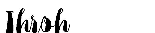 Jhroh字体