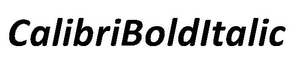 CalibriBoldItalic字体