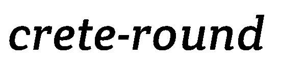 crete-round字体