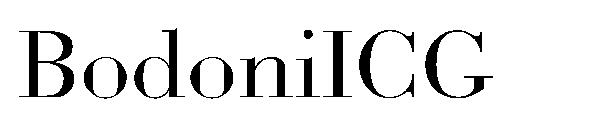 BodoniICG字体