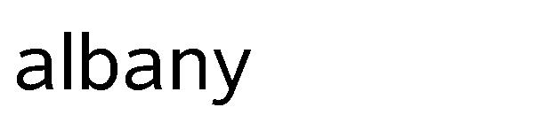 albany字体
