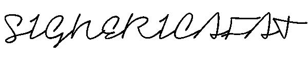 SIGNERICAFAT字体